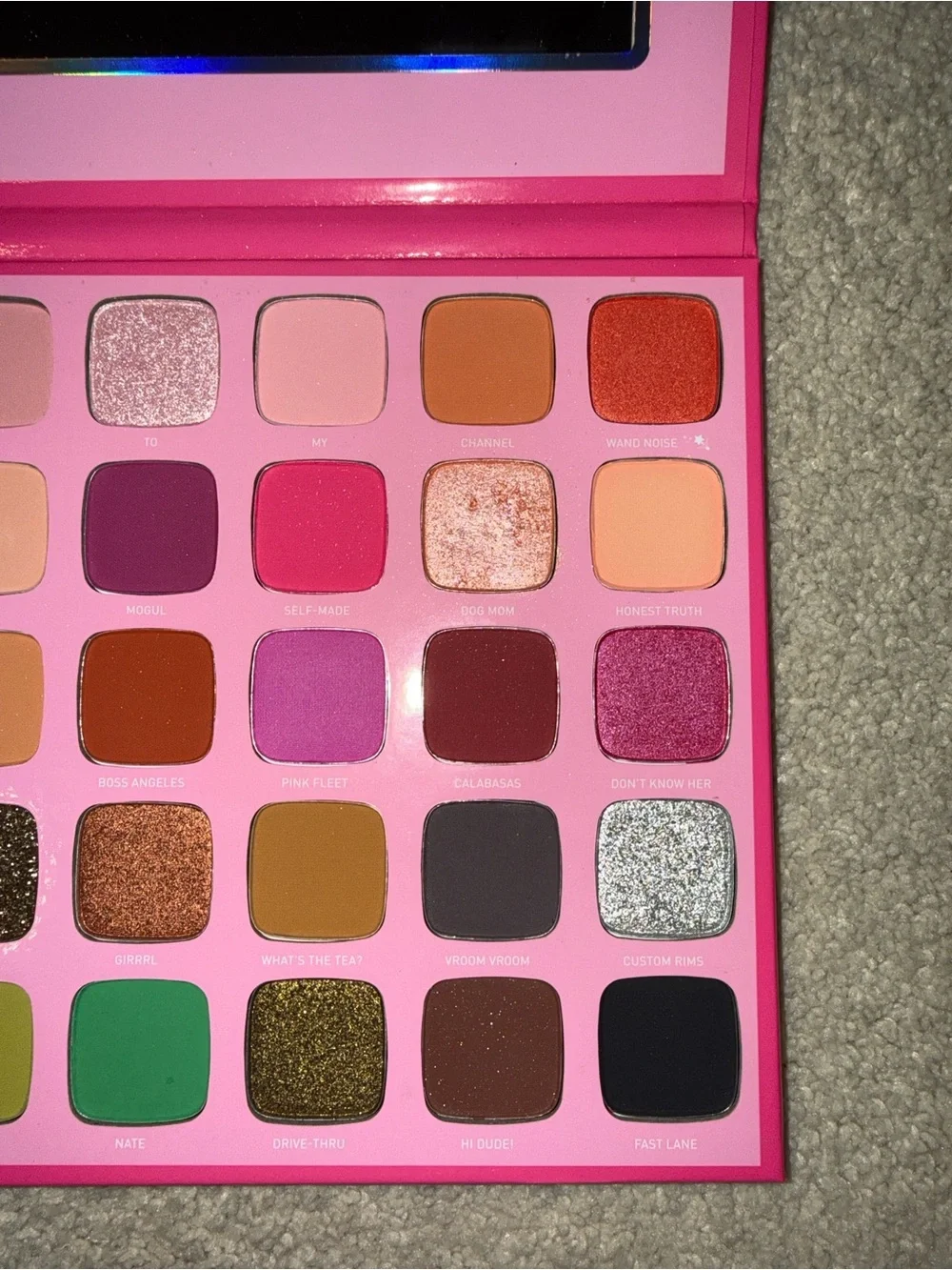 Jeffree Star x Morphe Pink Holographic Eyeshadow Palette